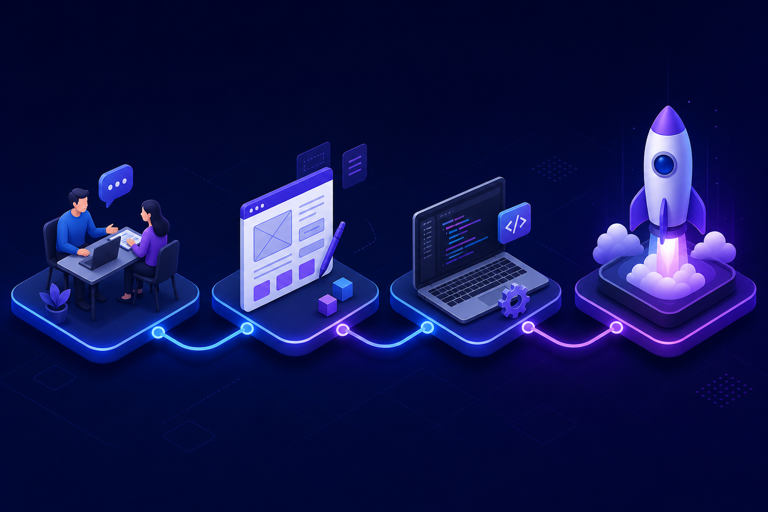 Proses pembuatan website DSE Digital Kreatif